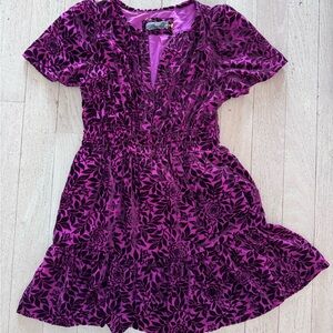 Anthropologie Magenta Dress